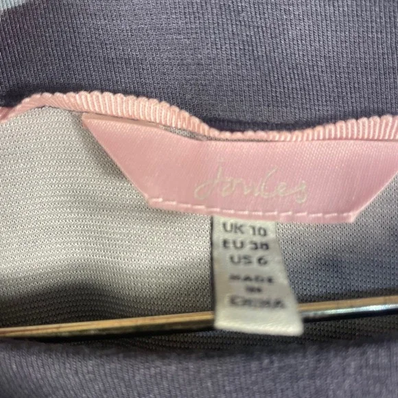 Joules Beth Floral Fit & Flare Dress Blue‎ Floral Pleated Long Sleeve Size US 6 - Picture 7 of 11